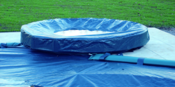 Copertura per piscina doppia