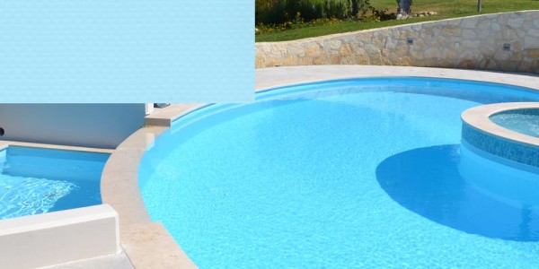 Liner in PVC Azzurro, per piscine.