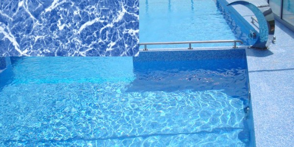 Liner in PVC Blue Marmor, per piscine.